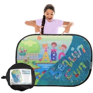 Meavia Reversible Sequins Wall Sensory Fun Toy Learning Discovery Version